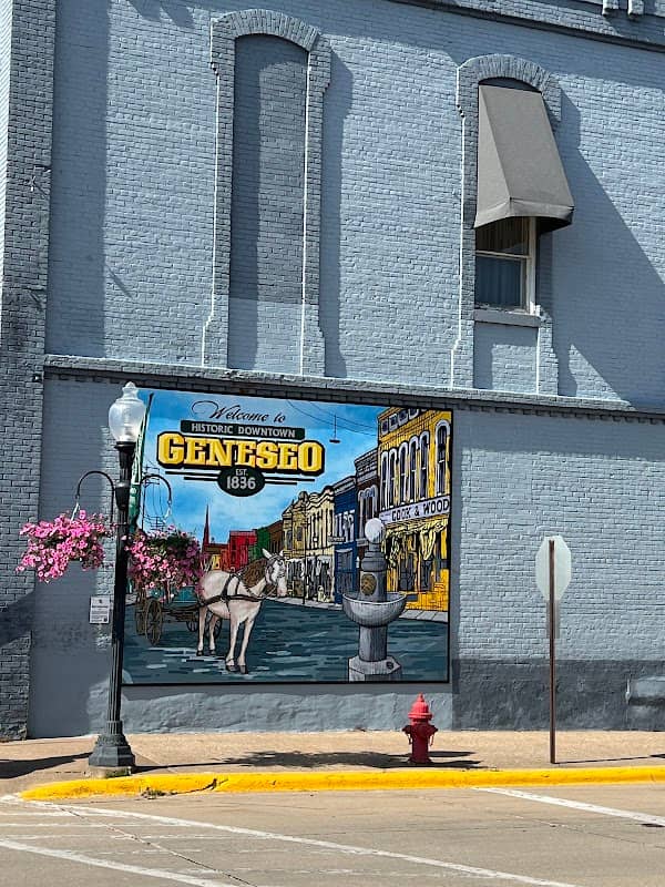 Welcome to Historic Downtown Geneseo Mural - Image 1