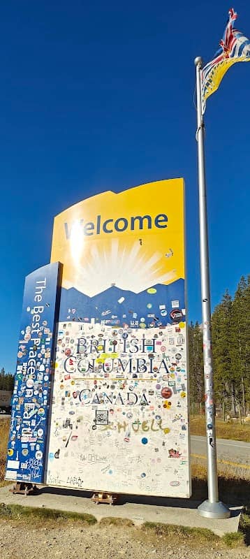 Welcome To British Columbia Sign - Image 1