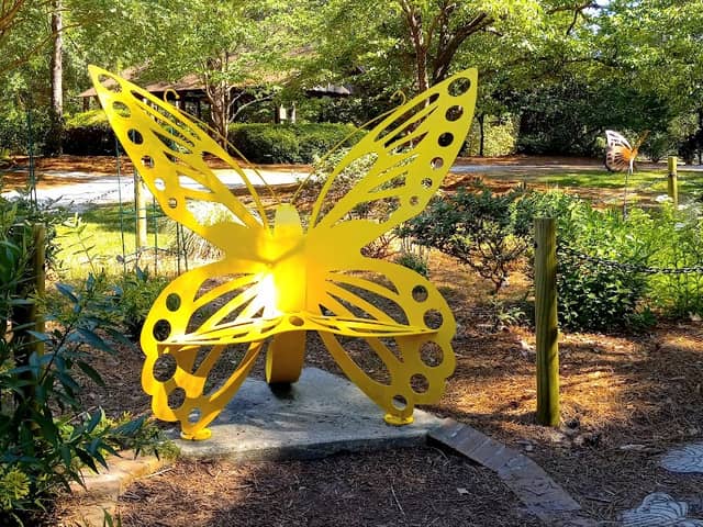 Butterfly Garden area inside Swan Lake Iris Gardens - Image 2