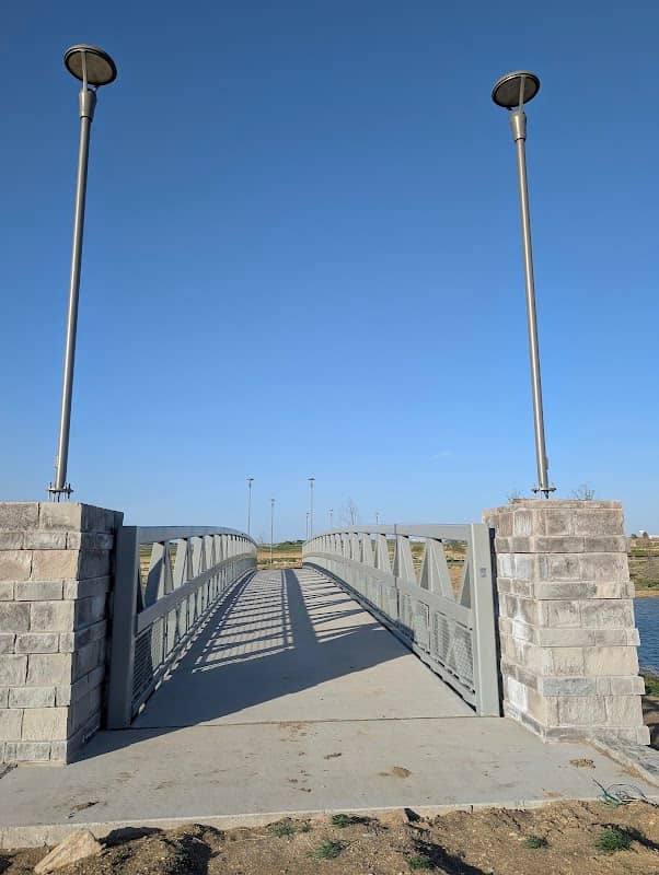 Brookside bridge at fields - Image 1