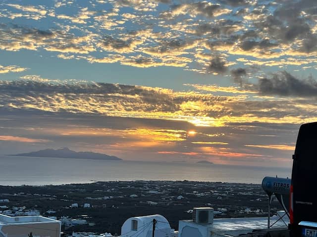 Sunrise viewpoint Santorini - Image 2