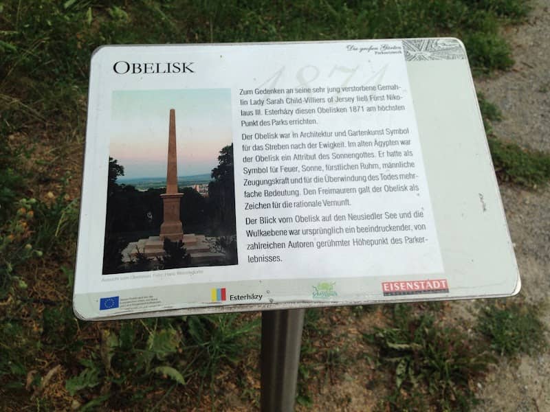 Obelisk im Schlosspark Eisenstadt - Image 2