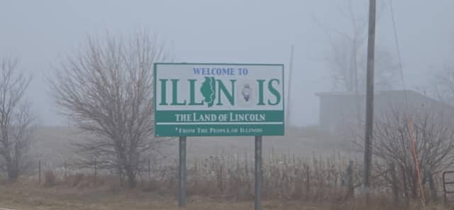 Welcome To Illinois Sign - Image 1