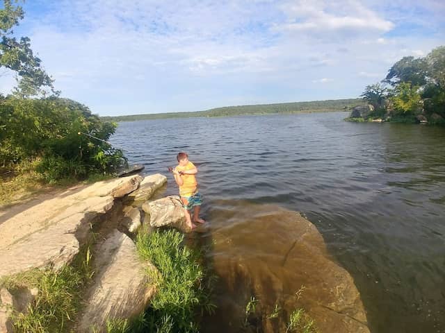Screen Shelter Camping Area - Lake Mineral Wells State Park - Image 2