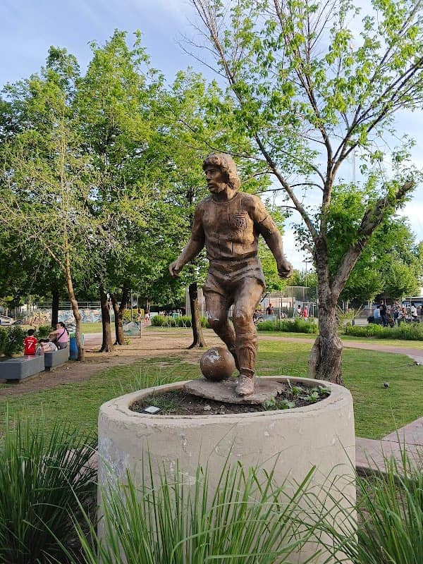 Diego Maradona Statue and Mural - Image 1