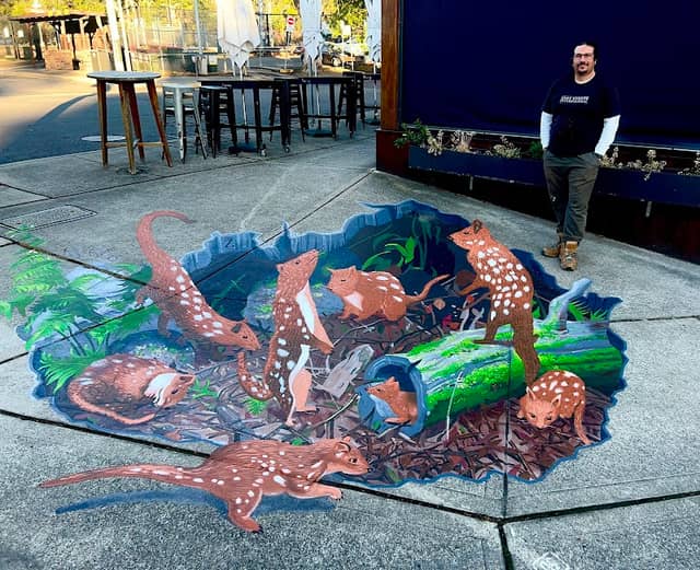 Tiger Quolls of Turramurra Pavement Mural - Image 1