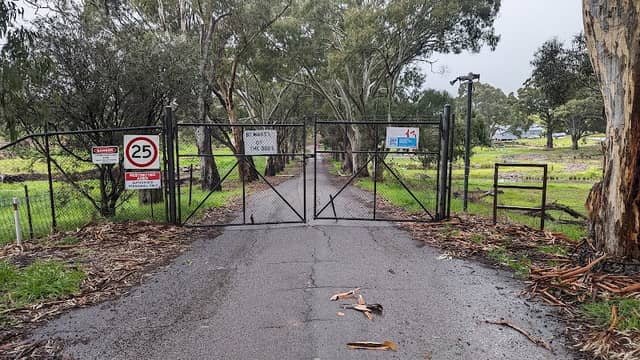 LOCKED Service Road Gate, Glenthorne National Park — Ityamaiitpinna Yarta - Image 2