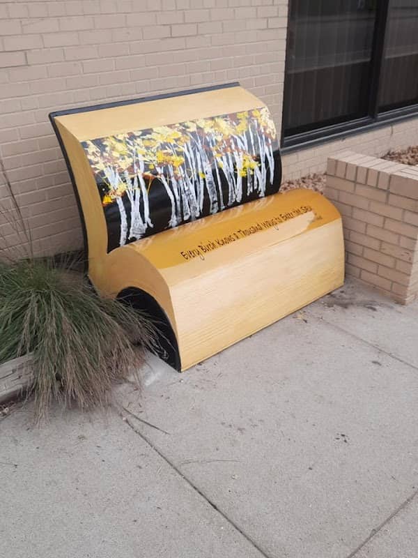 Connie Wanek's "Day Dreamers" Bench painted by artist Pam Luer - Image 1