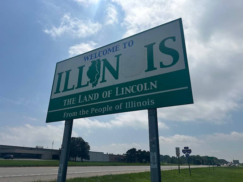Welcome To Illinois Sign - Image 1