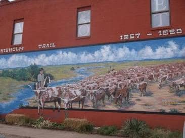 Chisholm Trail 1867-1889 Mural - Image 2