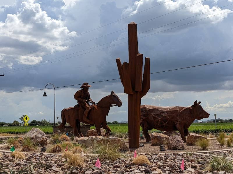 Downtown Marana Sign/Cowboy Statue - Image 1