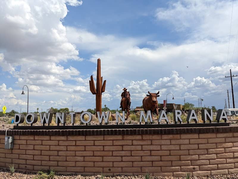 Downtown Marana Sign/Cowboy Statue - Image 3