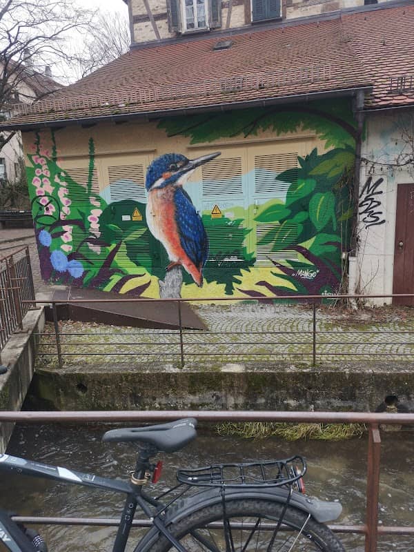 Kingfisher wall painting - Image 1
