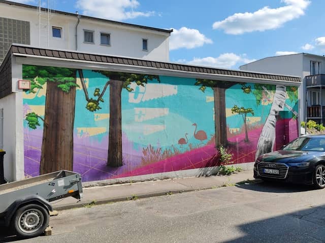 Mural Flamingo Panorama from megx - Image 2