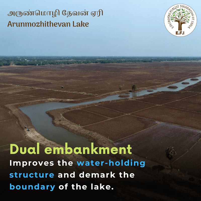 Arunmozhithevan lake restored by E.F.I - Image 1