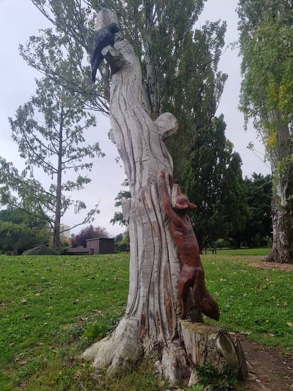 Sculpture - Le Corbeau et le Renard (La Fontaine) - Image 1
