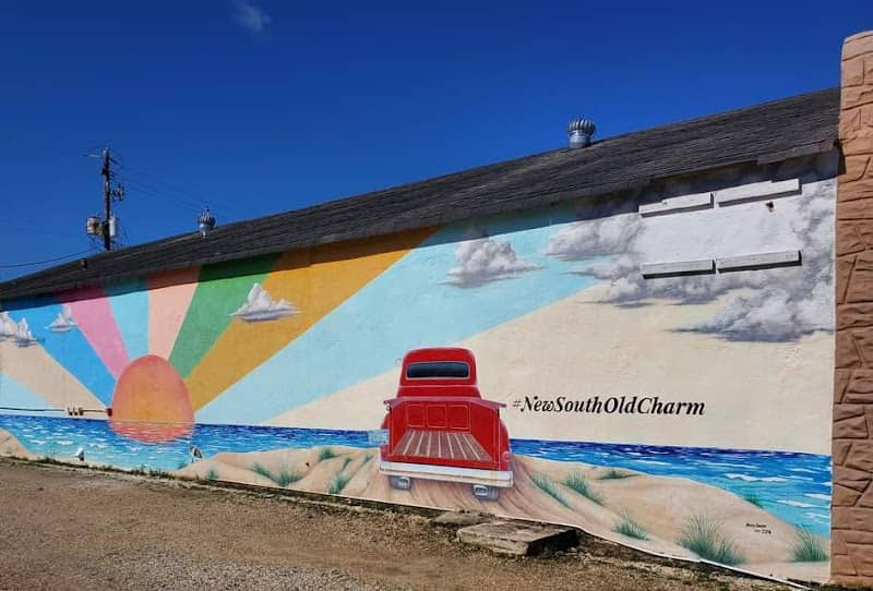 Picyune Sunset on the Ford Mural - Image 1