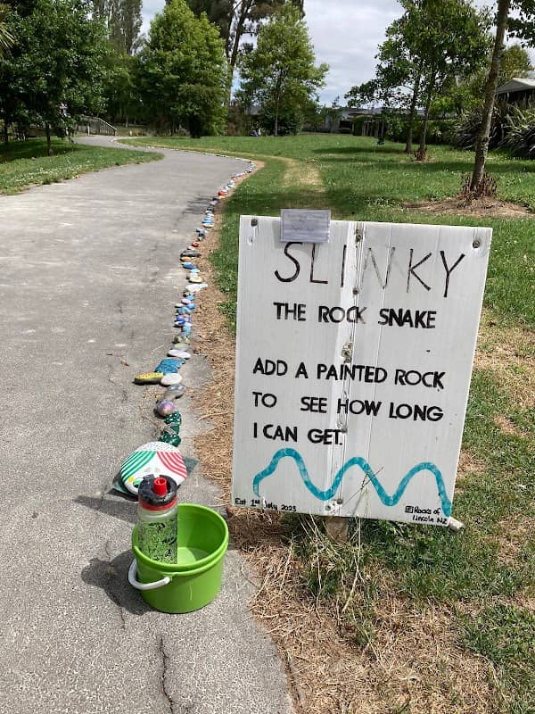 Slinky the Painted Rock Snake - Image 1