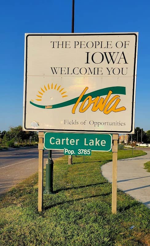 Iowa Welcome Sign (Southbound) - Image 1