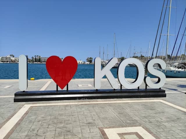 'I Love Kos' sign - Image 2