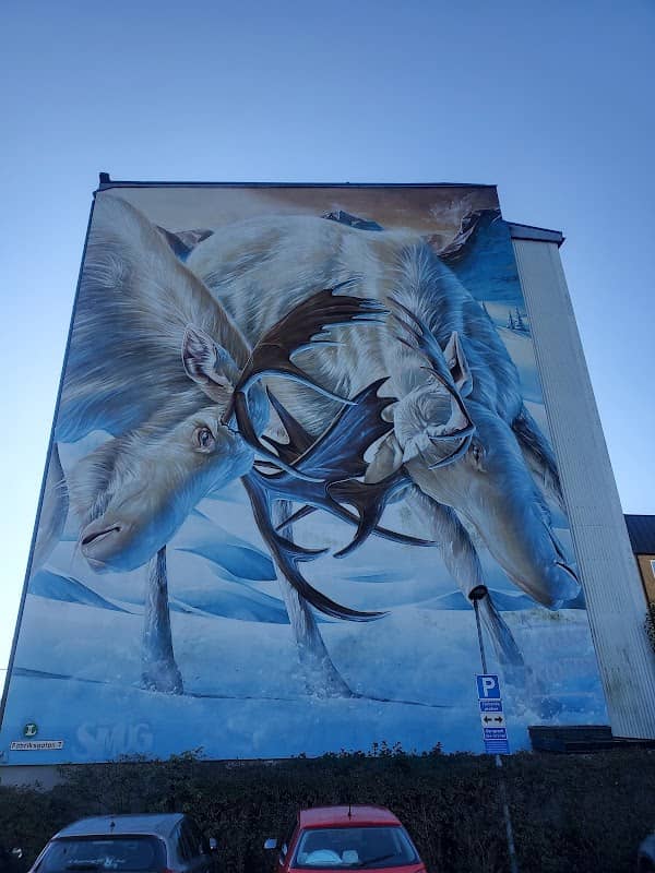 "Elks Fighting" Mural - Image 1