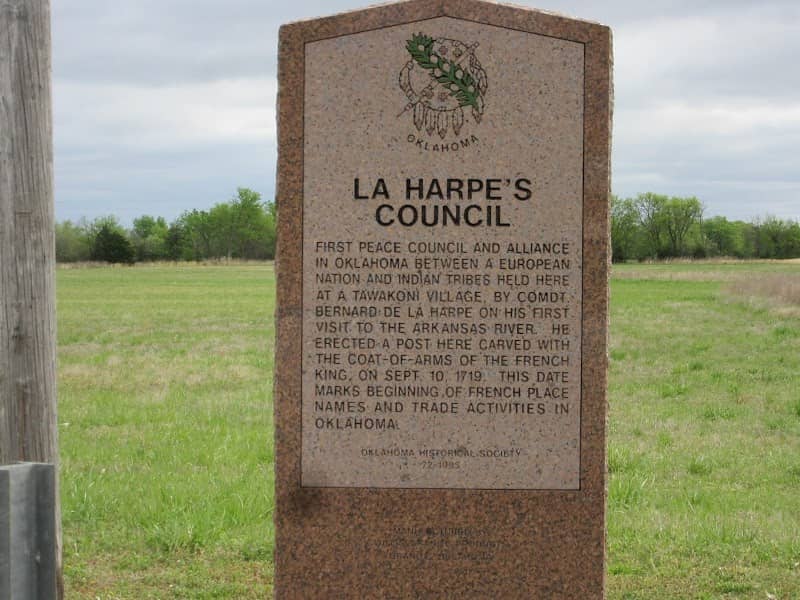 La Harpe's Council Historical Marker - Image 1