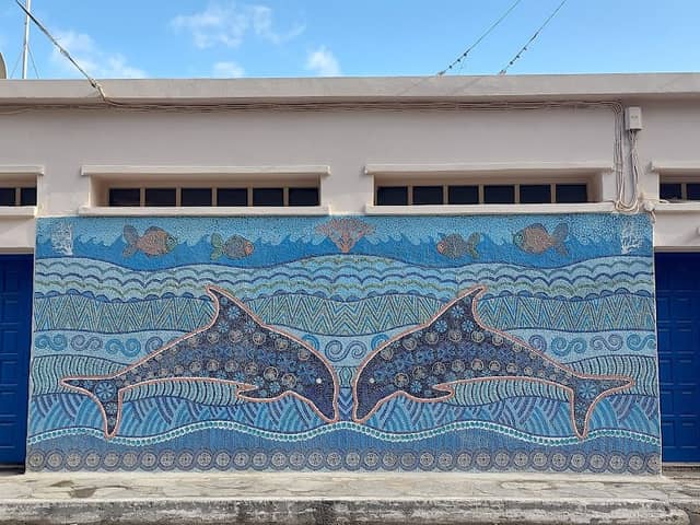 Mosaikwand Fotospot (Delfine) - Image 2