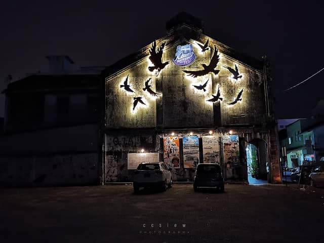 Flying Crow Street Art - Image 1