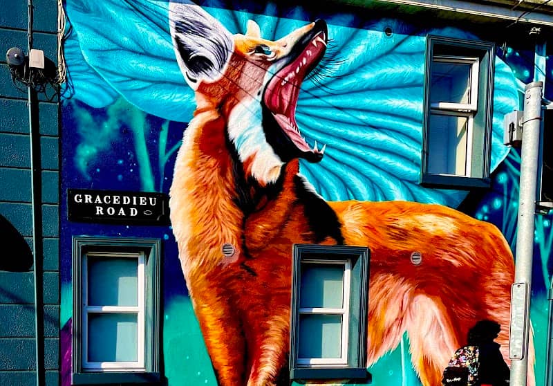 Mural "Maned Wolves" by Nina Valkhoff for Waterford Walls - Image 2