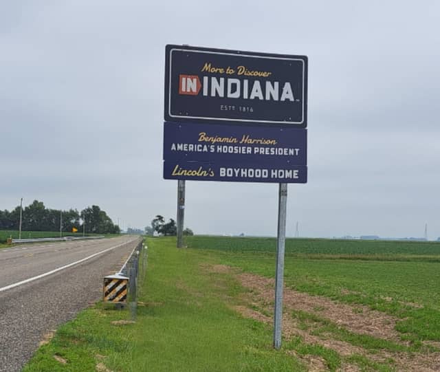 Welcome To Indiana Sign - Image 1