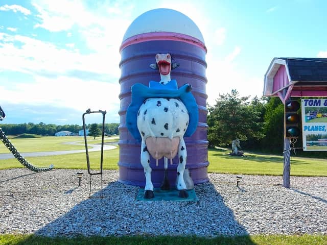 Naughty Cow Statue - Image 1