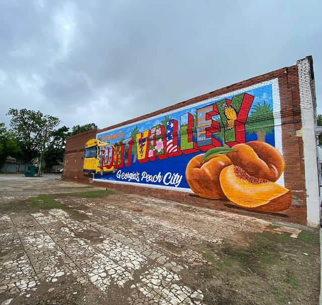 Peaches and more, Georgia’s Peach City mural. - Image 2