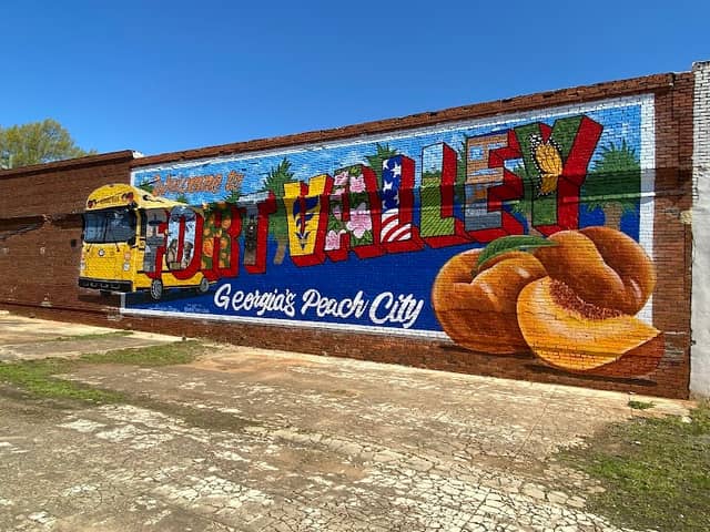Peaches and more, Georgia’s Peach City mural. - Image 1