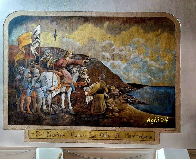 Affresco "Re Manfredi fonda la città di Manfredonia" - Image 2
