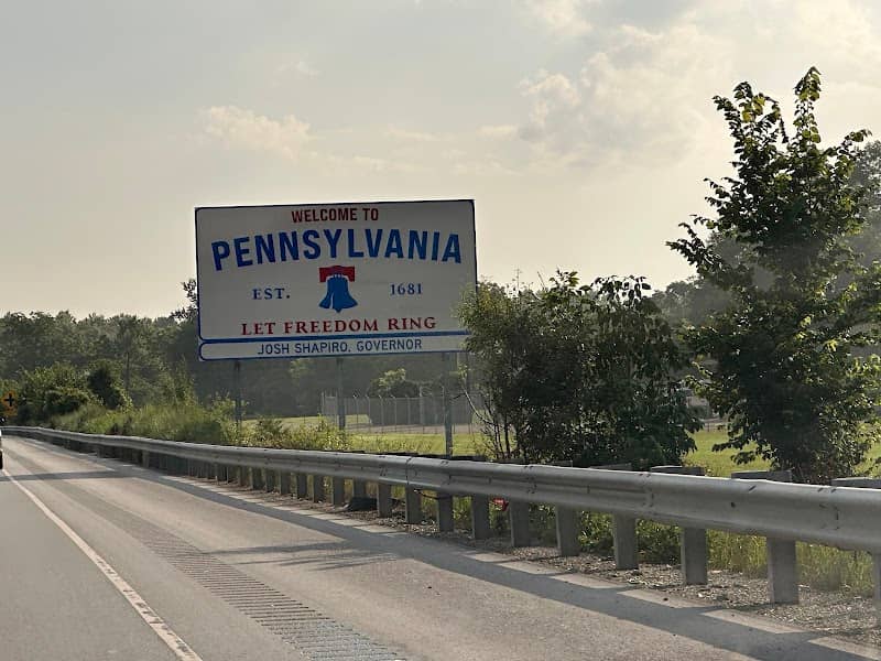 Pennsylvania Welcome Sign - Image 1