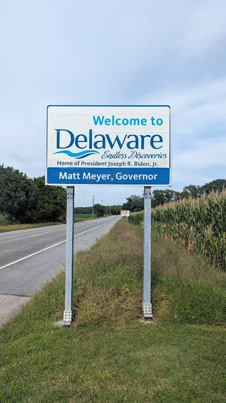 Delaware Welcome Sign - Image 1