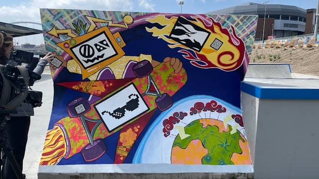 Augmented Reality Mural -interactive- on Northern-most half pipe - Image 1