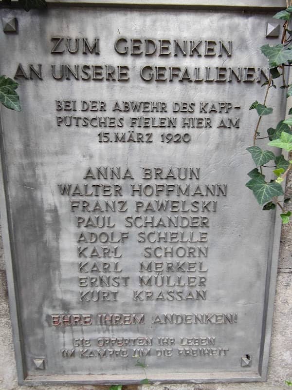 Gedenkort Kapp-Putsch - Image 2