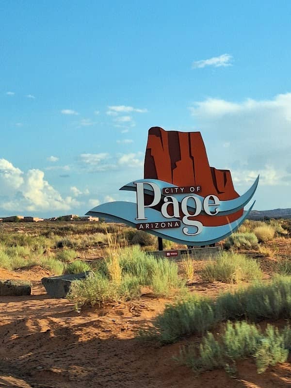 City of Page Arizona sign - Image 1