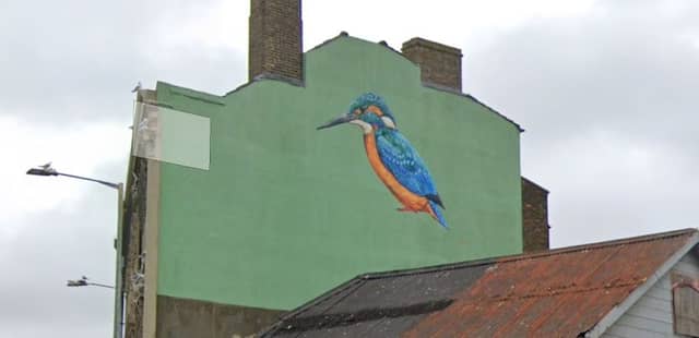 Kingfisher street art by ATM - Image 1