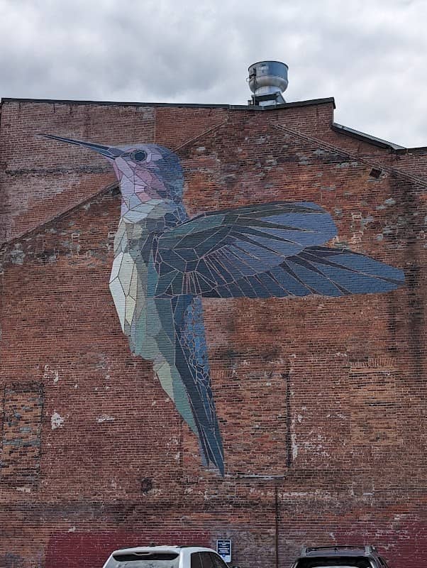 Stained Glass Hummingbird Mural - Image 1