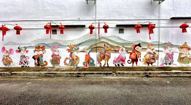 直凉十二生肖壁画 Zodiac Mural - Image 1