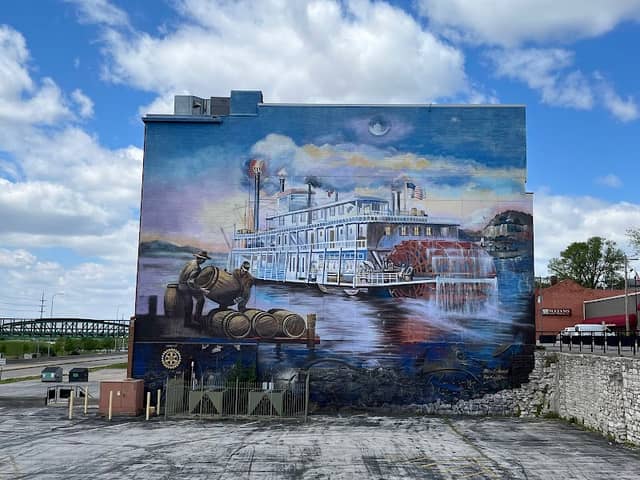 Mississippi River Steamboat Mural - Image 2