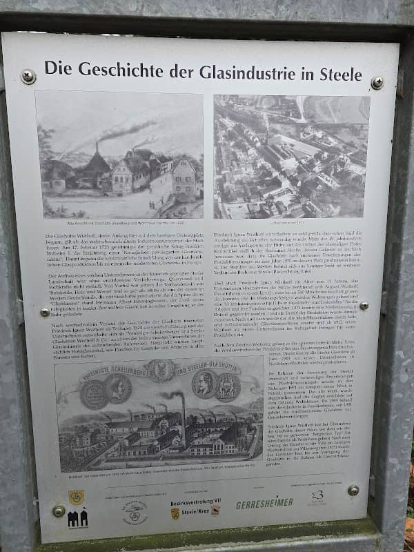 Gedenktafel Die Geschichte der Glasindustrie in Steele - Image 1