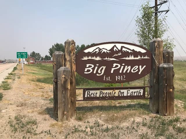 Big Piney Welcome Sign - Image 1