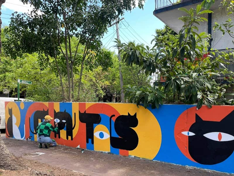 Cats of Newtown Mural - Image 1