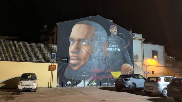 Murale di Jorit Agoch - Lebron James - Image 1