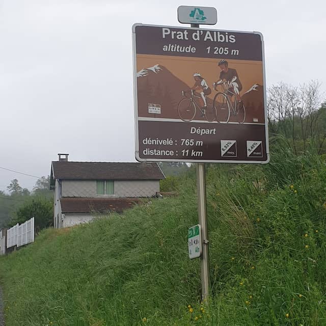 Panneau cyclisme Prat d'albis - Image 1