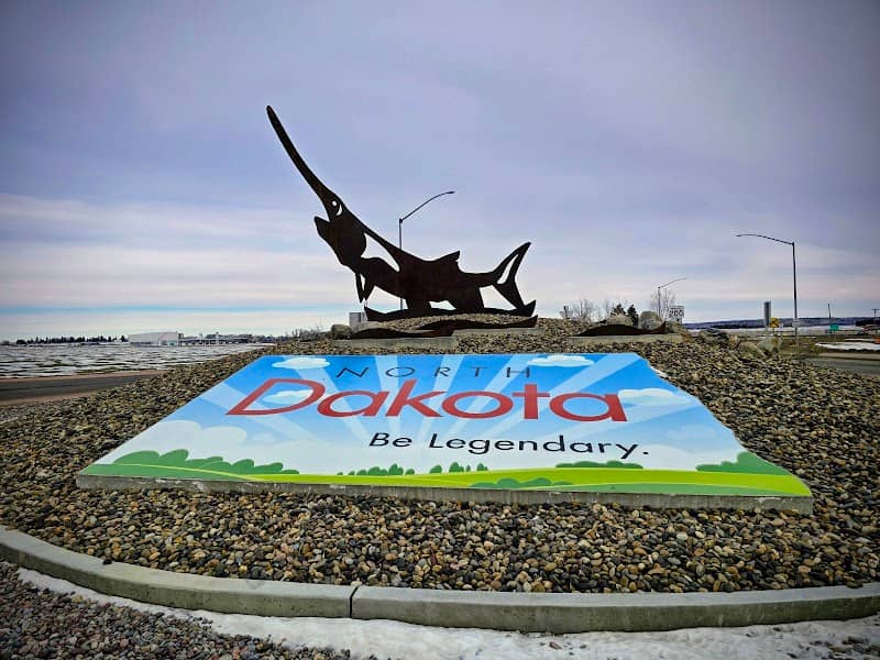 North Dakota Welcome Sign - Image 1