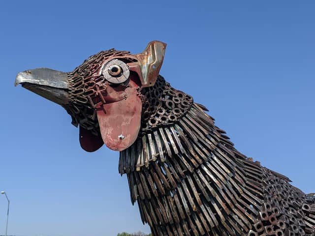Giant Pheasant made of Railroad Spikes - Image 2